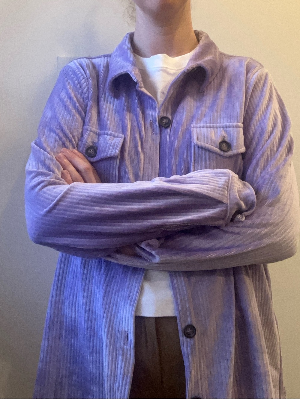 Studio 1886 soft Lavender corduroy jacket in size large - Picture 8 of 12